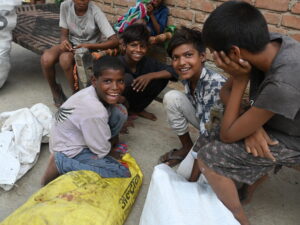 joy in the courtyard: childhood moments